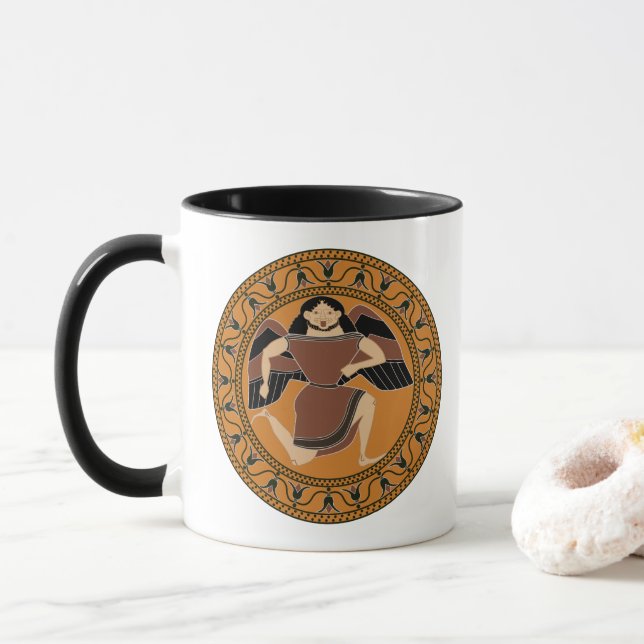 Gorgon: Terracotta kylix Siana cup (With Donut)