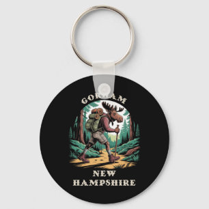 Gorham New Hampshire Nh Mountains Hiking Trail Moo Key Ring