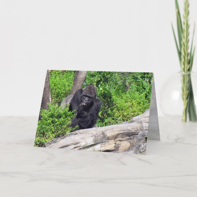 Gorilla (0533) Greeting Card (Front)