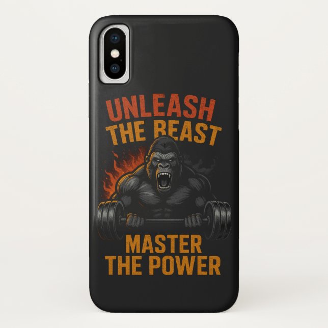 Gorilla Alpha Strength Power – Fitness Muscle Gift Case-Mate iPhone Case (Back)