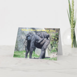GORILLA AND CHILD CARD