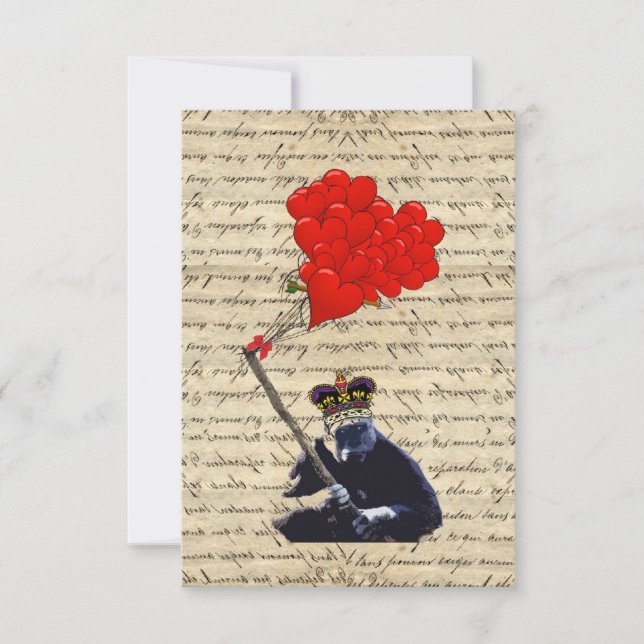 Gorilla and heart balloons (Front)