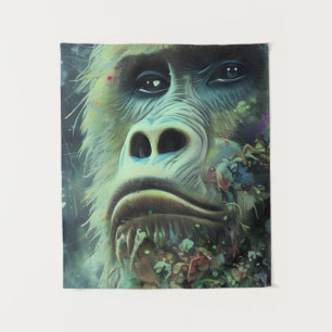 Gorilla and Plants Tapestry