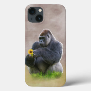 Gorilla and Yellow Daisy iPhone 13 Case