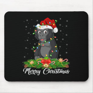 Gorilla Animal Lover Matching Santa Hat Gorilla Ch Mouse Mat