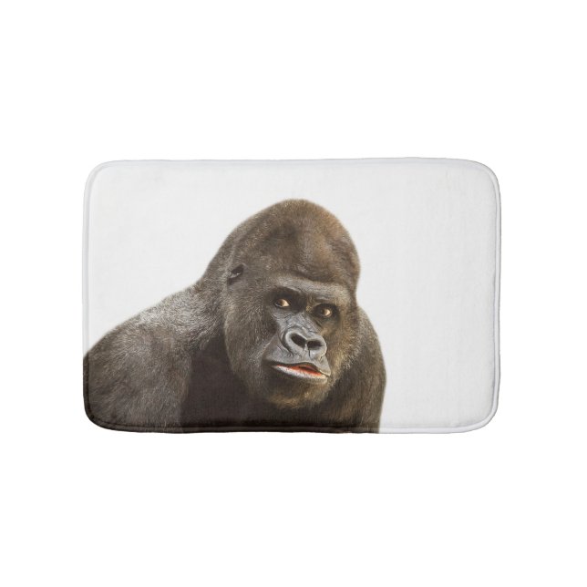 Gorilla animal wild safari jungle photo bath mat (Front)