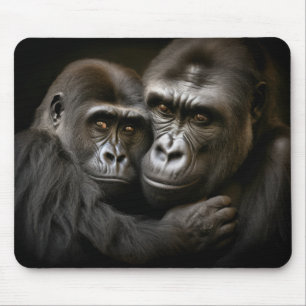 Gorilla Ape Animal Wild Beauty Freedom Wilderness Mouse Mat
