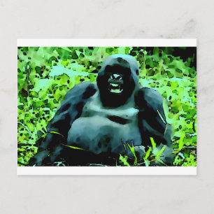 Gorilla Artwork Postcard