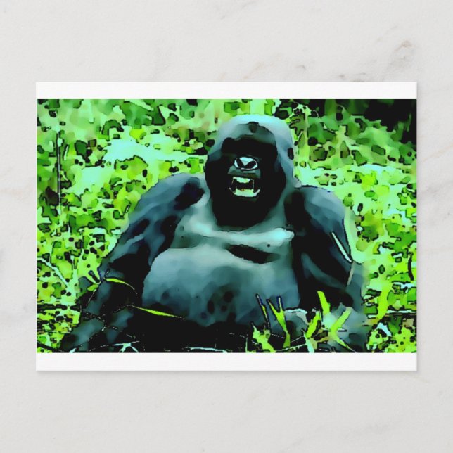Gorilla Artwork Postcard (Front)
