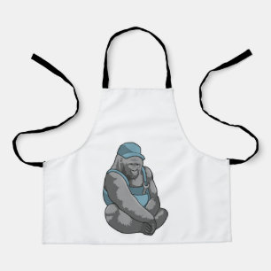 Gorilla as Craftsman with Wrench Apron