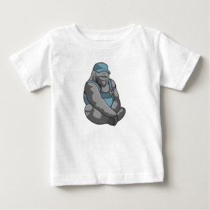 Gorilla as Craftsman with Wrench Baby T-Shirt