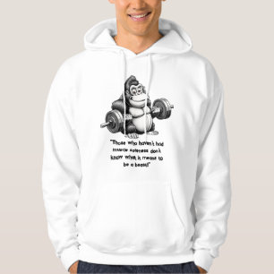 Gorilla at the gym – Powerful humour Hoodie