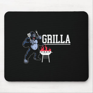 Gorilla Bbq Grilla Grilling Grillmaster Barbecue Mouse Mat