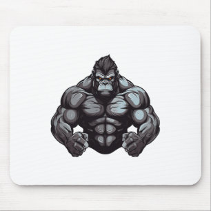Gorilla Beast Bodybuilder Workout Gym Bodybuilding Mouse Mat