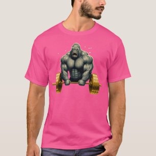 Gorilla Beast Gym Workout Lifting Weights Bodybuil T-Shirt
