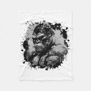 Gorilla Beast Muscles Workout Bodybuilding Boxing Fleece Blanket