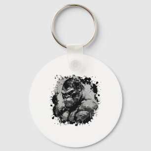 Gorilla Beast Muscles Workout Bodybuilding Boxing Key Ring