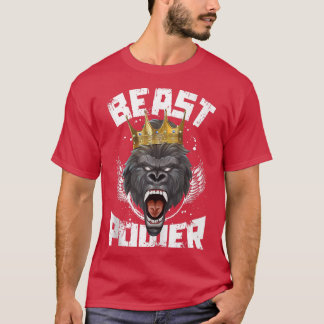 Gorilla Beast Power  Motivation Bodybuilding Gym W T-Shirt