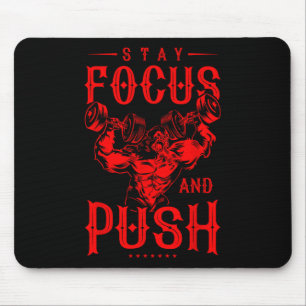 Gorilla Beast Quote Workout Fitness Bodybuilding G Mouse Mat