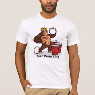 Gorilla Beer Pong King T-Shirt