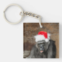 Gorilla Biddy in a Festive Christmas Hat
