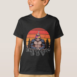 Gorilla Birthday Decorations Monkey Tag Vr Gamer F T-Shirt