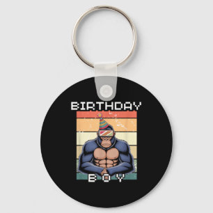 Gorilla Birthday Decorations Monkey Tag Vr Gamer Key Ring