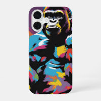 Gorilla Bodybuilder Lifter Pop Art Cartoon