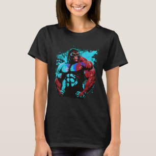 Gorilla Bodybuilding Muscles MMA Fighter Gym Worko T-Shirt