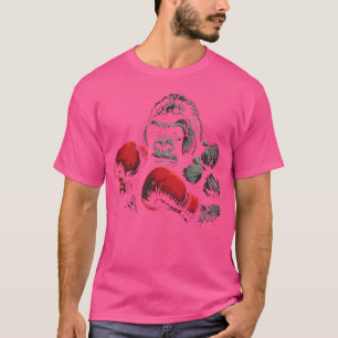 Gorilla Boxer Gloves Silverback Gorilla Growling T-Shirt