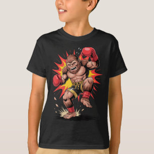 Gorilla Boxing Champion Retro Arcade Fighting Ape T-Shirt
