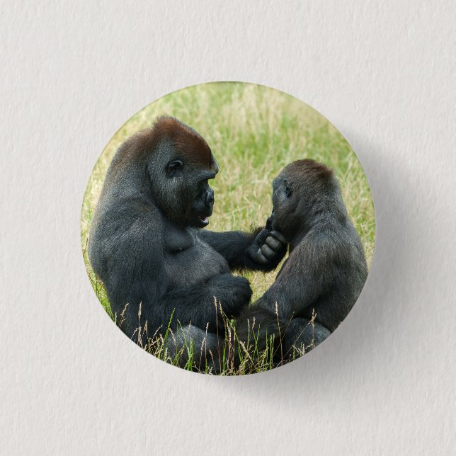 Gorilla Brother's Forever 3 Cm Round Badge (Front)