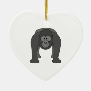 Gorilla Cartoon Ceramic Tree Decoration