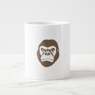 Gorilla Cartoon Drawing Large Coffee Mug