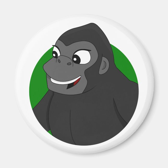 Gorilla Cartoon Magnet (Front)