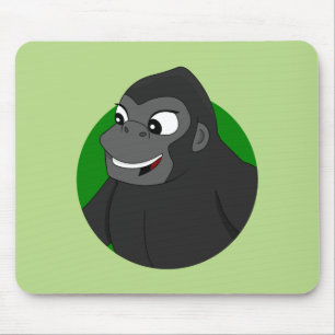 Gorilla Cartoon Mouse Pad