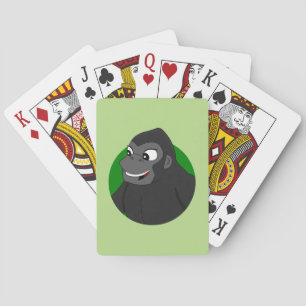 Gorilla Cartoon Playing Cards