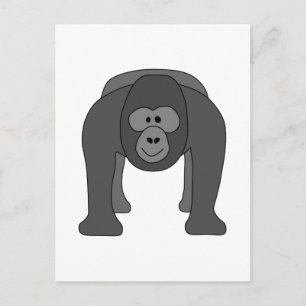 Gorilla Cartoon Postcard