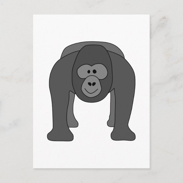 Gorilla Cartoon Postcard (Front)