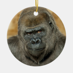 Gorilla Ceramic Tree Decoration