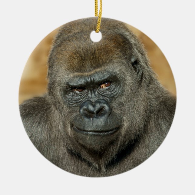Gorilla Ceramic Tree Decoration (Front)