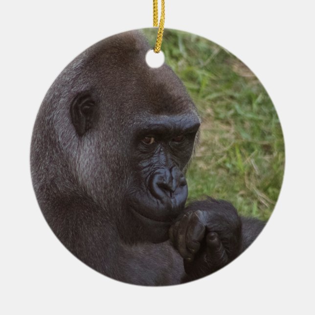 Gorilla Ceramic Tree Decoration (Front)