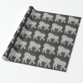Gorilla Chalkboard Wrapping Paper