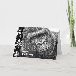 Gorilla Christmas Card
