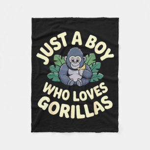 Gorilla Costume For Boys Men Kid Animal Lover Monk Fleece Blanket