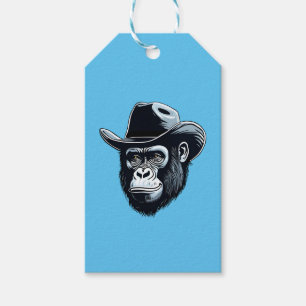 Gorilla Cowboy Gift Tags