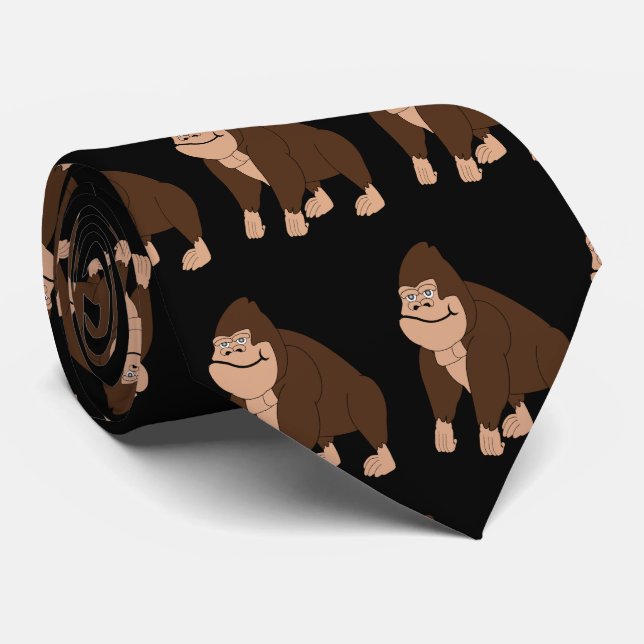 Gorilla Design Tie (Rolled)