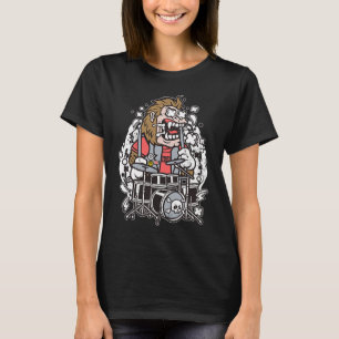 Gorilla Drums Destroyer of Silence Drummer Distres T-Shirt