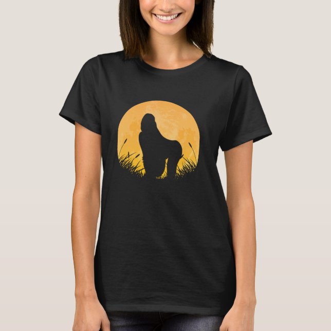 Gorilla Easy Halloween Outfit Ape Animal Moon Cost T-Shirt (Front)