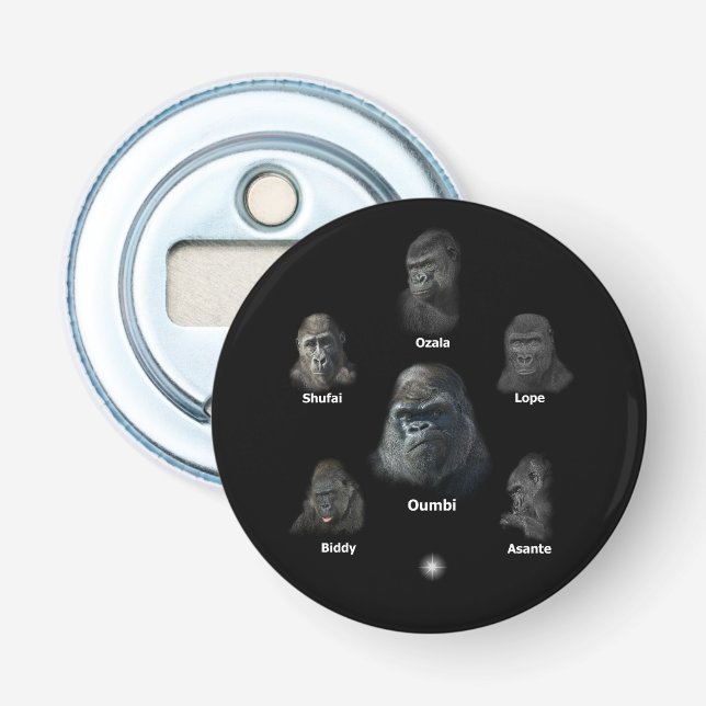 Gorilla Family Bottle Opener (Front)